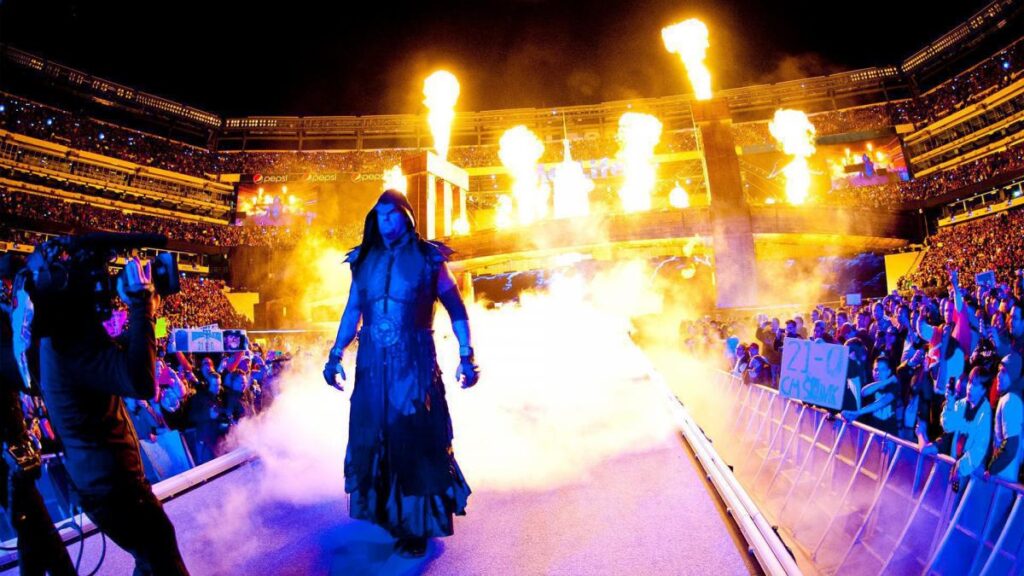 The Undertaker making his entrance at WrestleMania 29