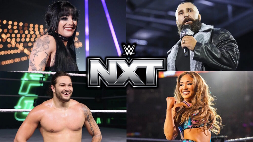 WWE NXT stars Tatum Paxley, Shiloh Hill, Tony D'Angelo and Lola Vice