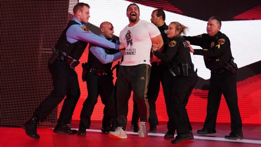 Watch Rusev Hilariously Banter With Police After Being Arrested On Raw (VIDEO)
