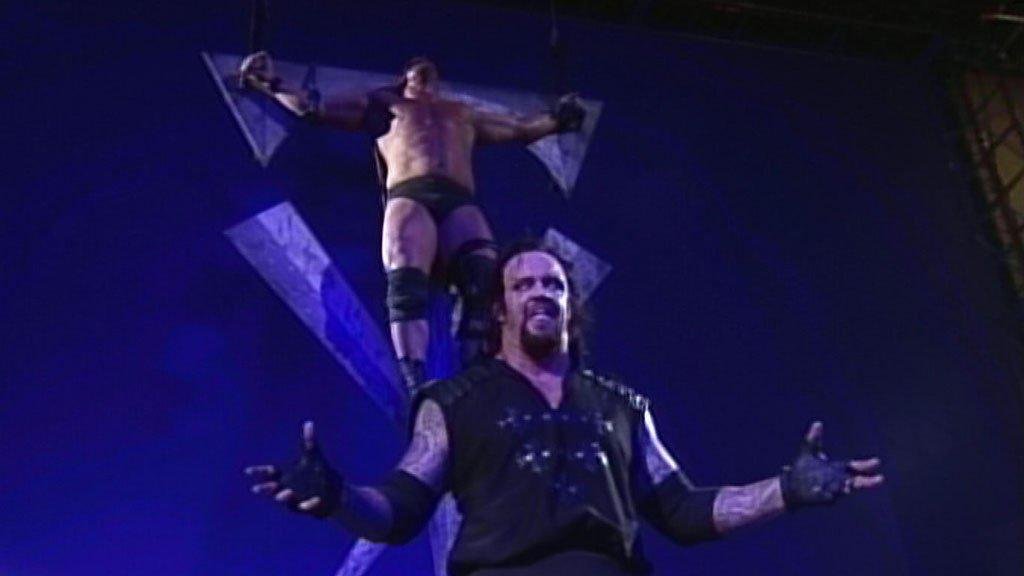 The Undertaker performing in church