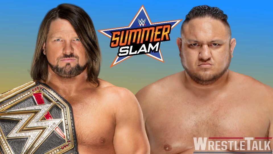 AJ Styles vs Samoa Joe Announced for WWE SummerSlam