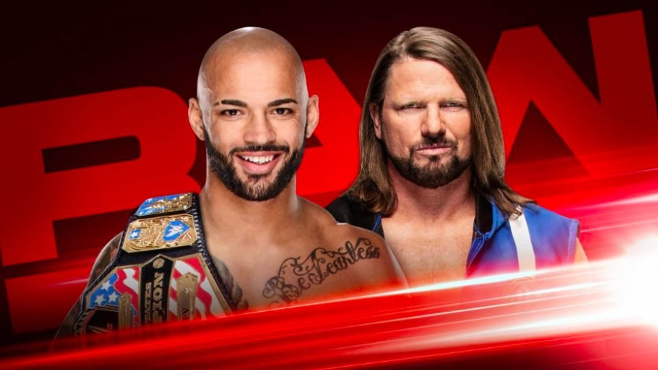 Ricochet Vs. AJ Styles Confirmed For Tonight’s Raw