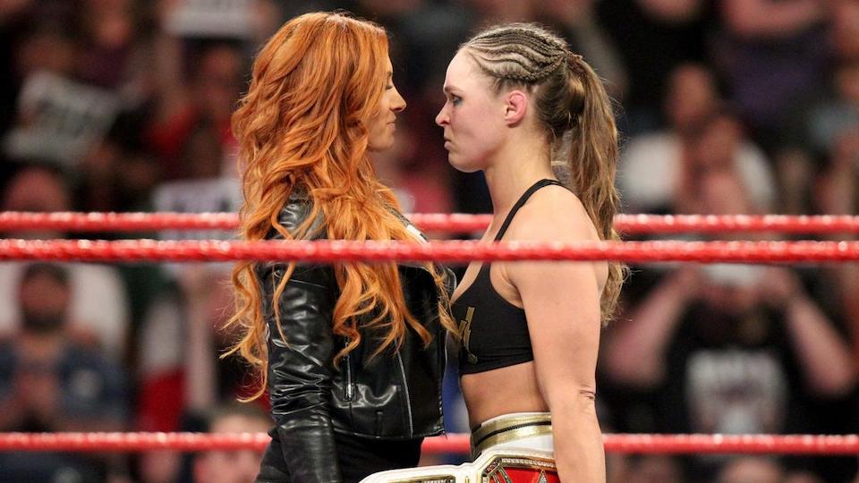 WWE Stars Parody Becky Lynch Vs. Ronda Rousey Twitter Feud