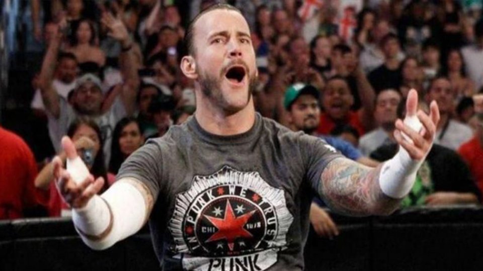 CM Punk Brings Back Old Ring Gear (IMAGE)