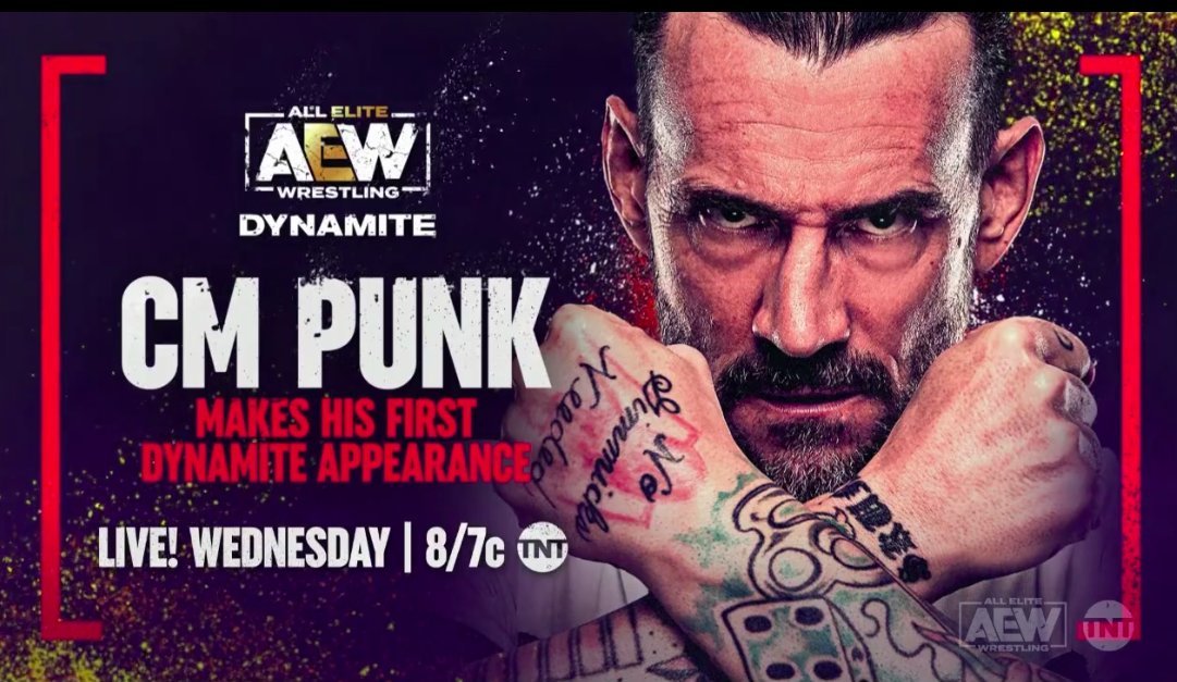 CM Punk Announced For Next Week’s AEW Dynamite