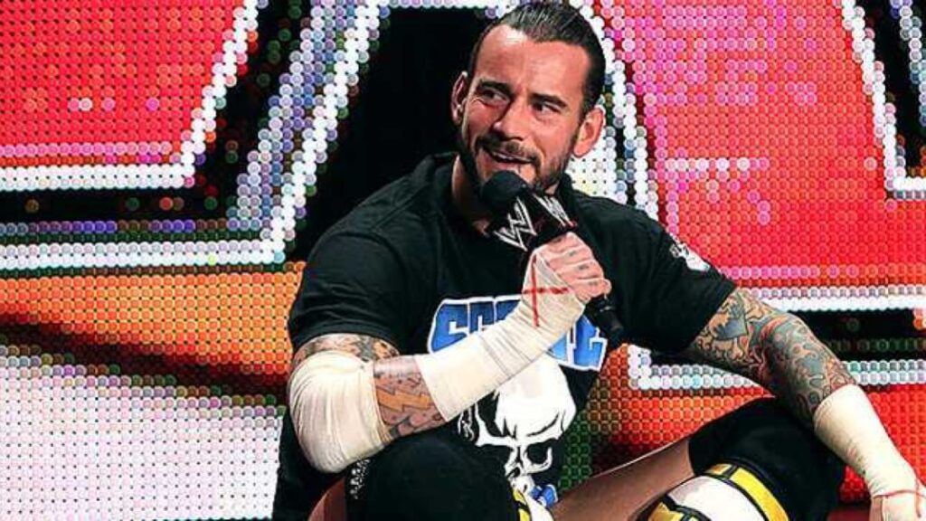 CM Punk delivering his famous pipebomb promo on WWE Raw