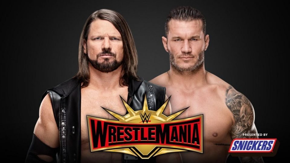 AJ Styles Vs. Randy Orton Officially Confirmed For WrestleMania