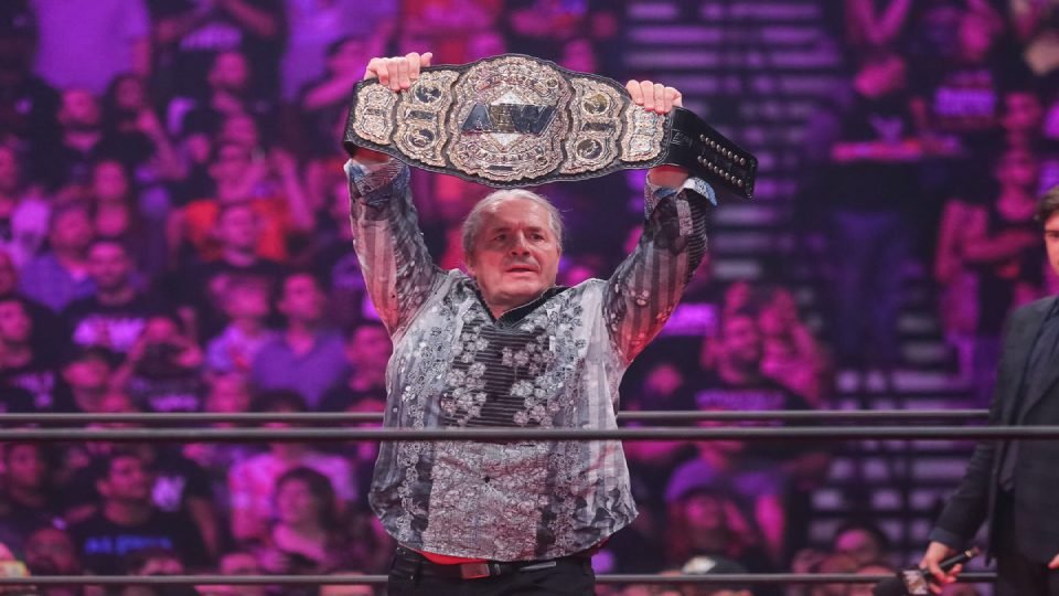 WWE Hall Of Famer Bret Hart Unveils AEW World Championship