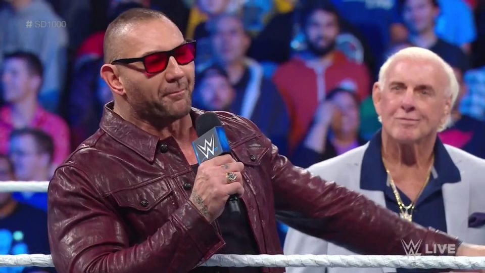 Batista Calls Out Triple H On SmackDown 1000