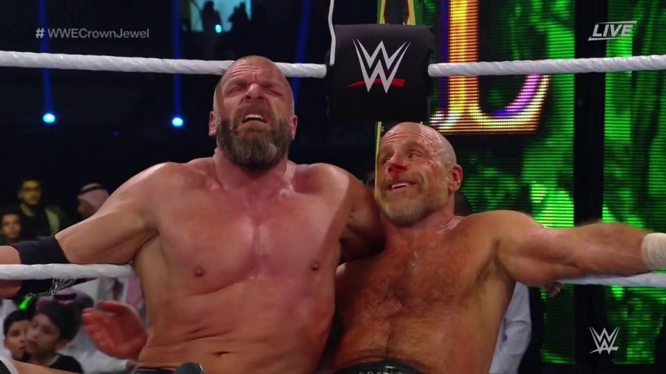 Triple H Suffers Serious Injury In Crown Jewel Main Event