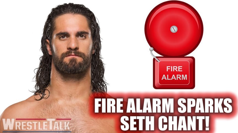Fire alarm sparks Seth Rollins chant at indie show!