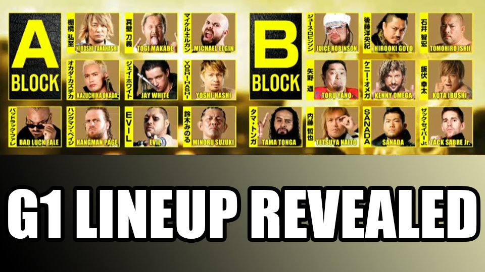 Full G1 Climax lineup REVEALED