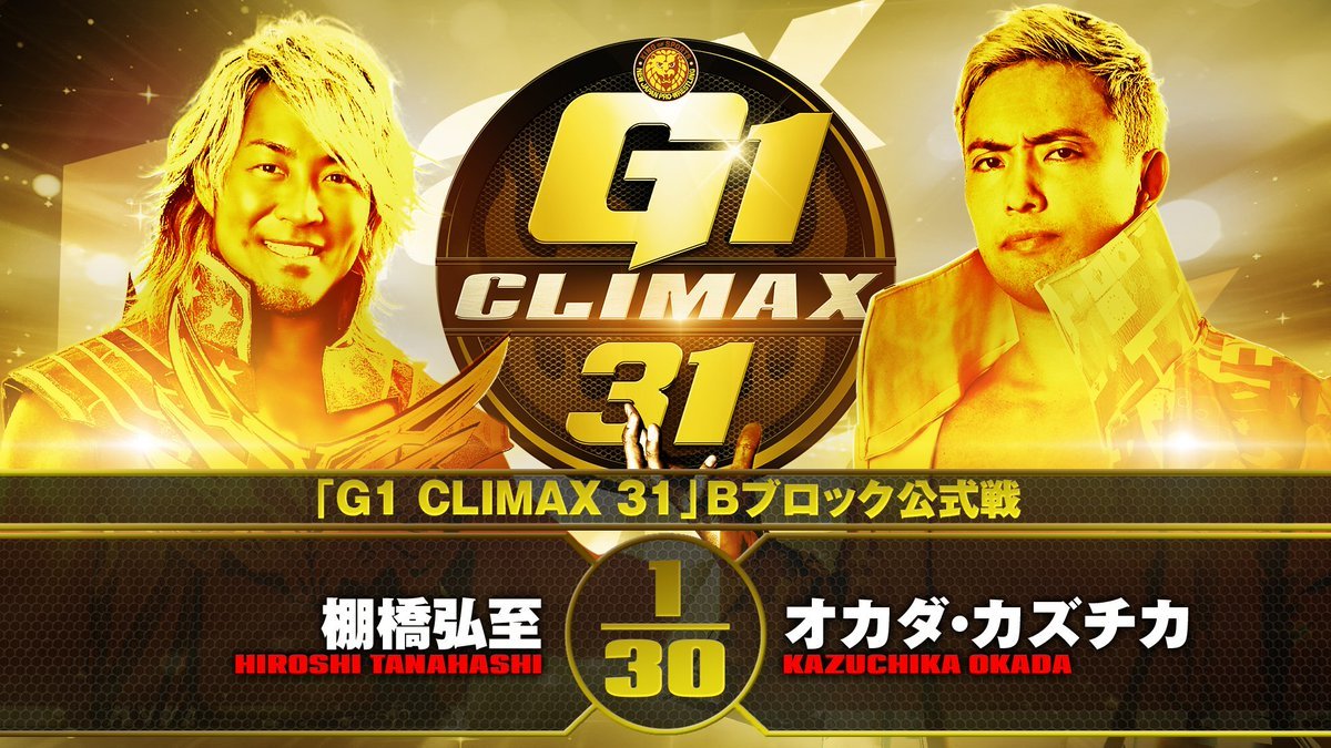 Kazuchika Okada Vs Hiroshi Tanahashi Headlined Thrilling G1 Climax 31 Night Two