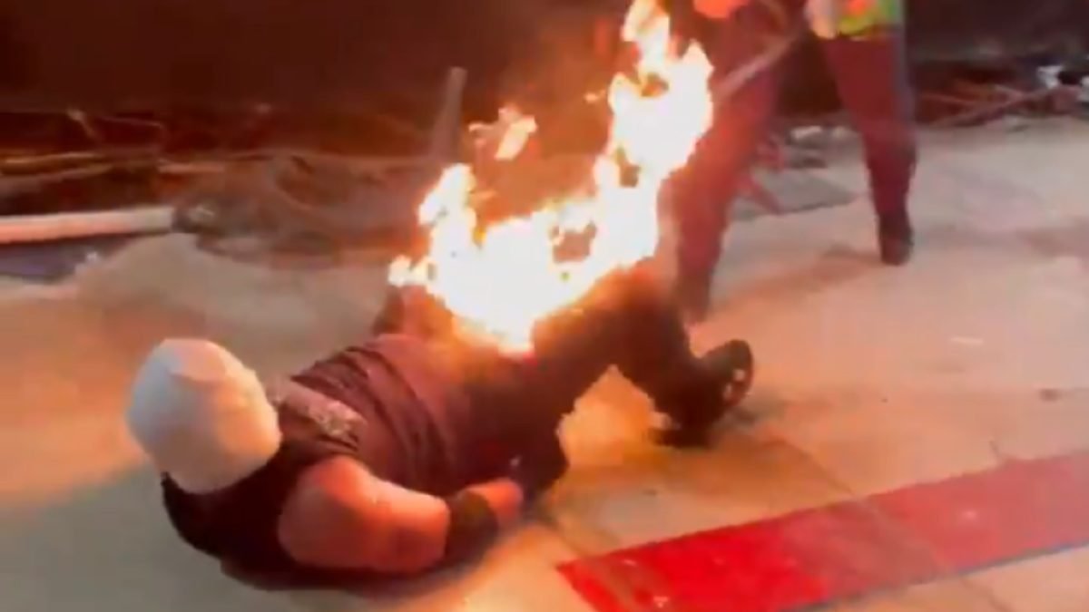 Indy Wrestler Sets Opponent’s Crotch On Fire (VIDEO)