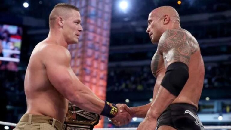 The Rock vs John Cena at WWE WrestleMania 29
