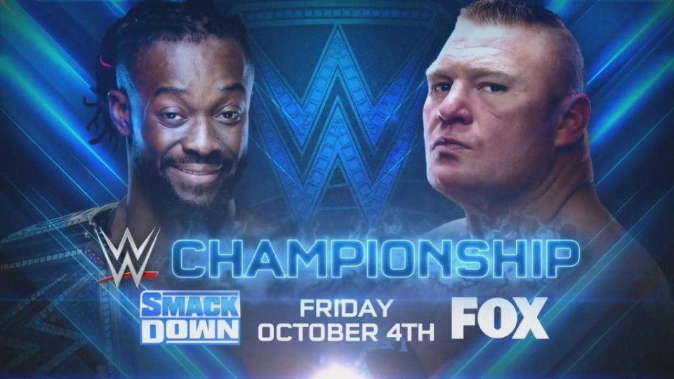 Brock Lesnar Vs Kofi Kingston WWE Championship Match Set For Fox Debut