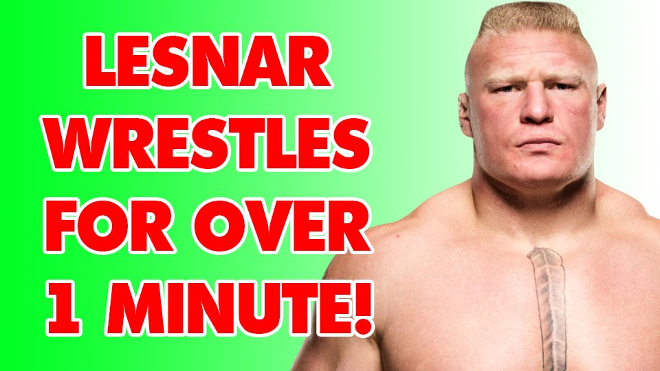 Lesnar Title Defense Lasts Over A Minute!