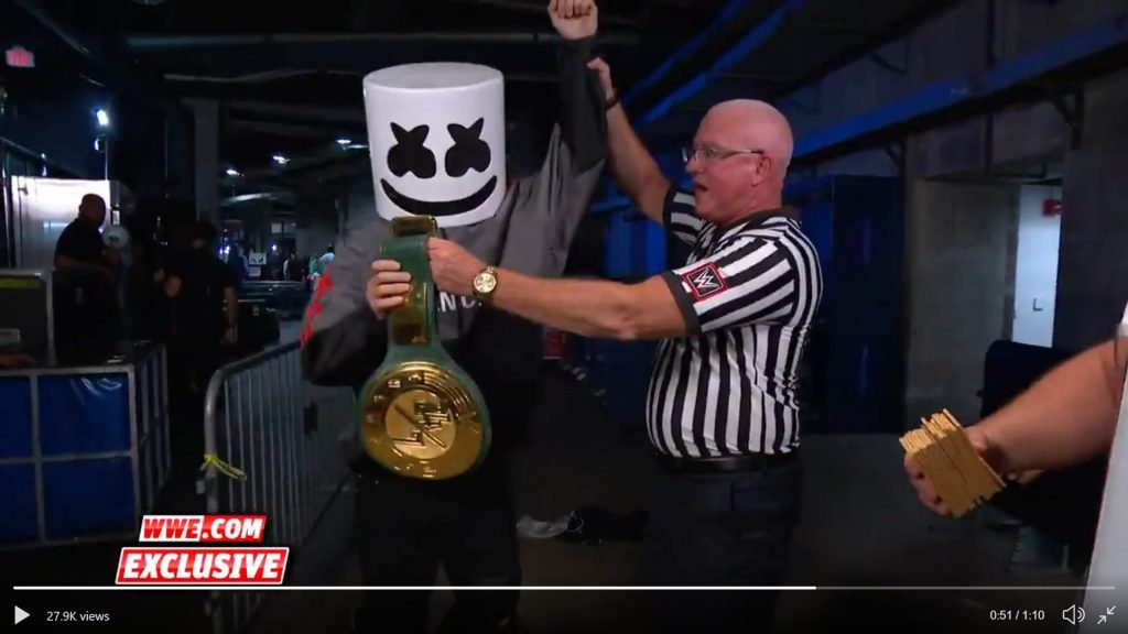 Your New WWE 24/7 Champion Is…Marshmello