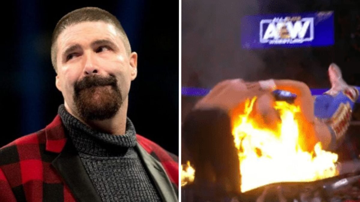 Mick Foley Reacts To Cody Rhodes AEW Flaming Table Spot