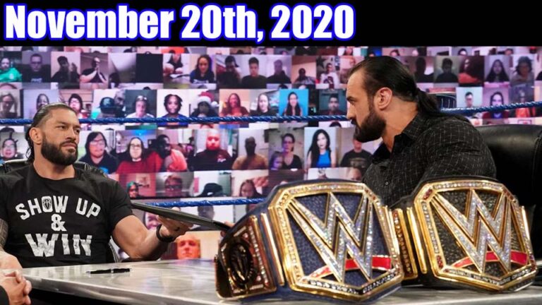 WWE SMACKDOWN Highlights – 11/20/20