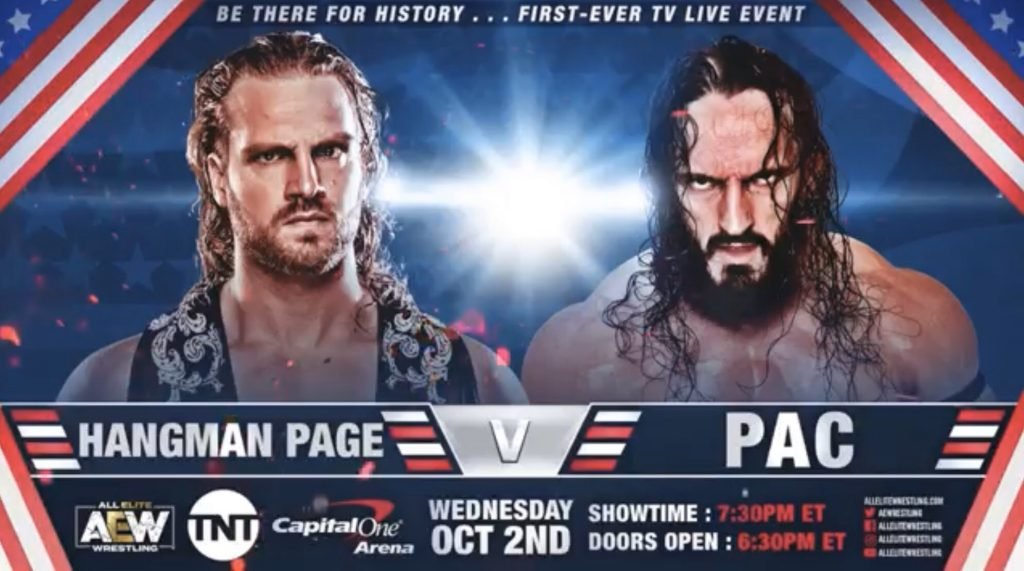 Hangman Page Vs. PAC Confirmed For AEW: Dynamite Debut