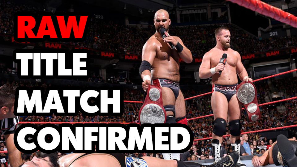 WWE RAW Tag Team Title Match Set For Next Week