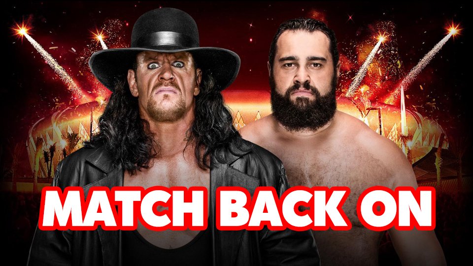 Rusev vs Undertaker Back On!