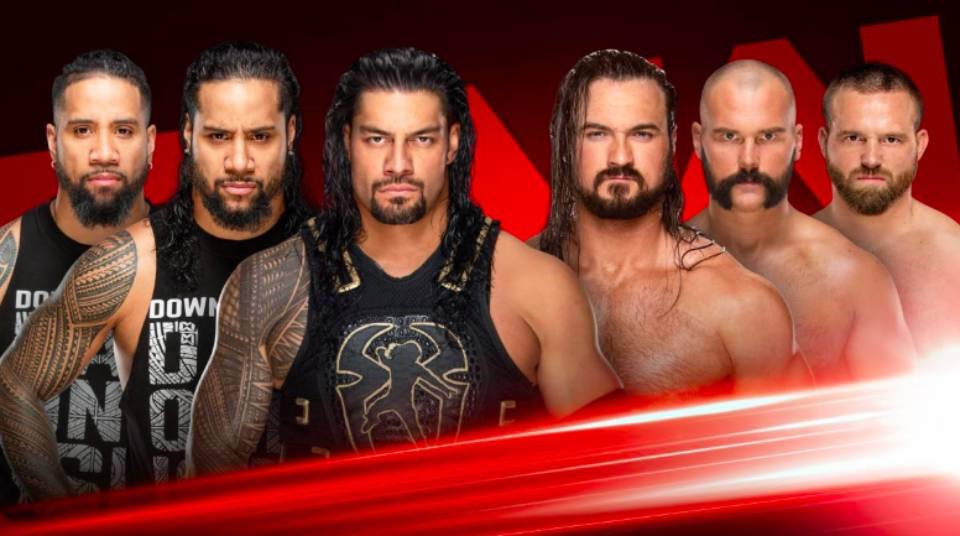 Huge Six-Man Tag Match To Take Place On Monday’s Raw Show