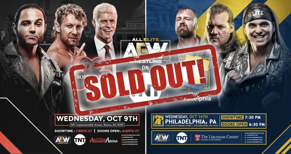 AEW Announces Second And Third TV Tapings Have Also Sold Out