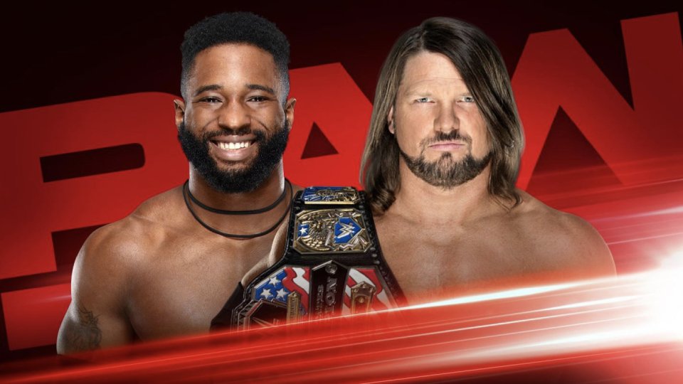 Cedric Alexander Vs. AJ Styles Set For WWE Raw