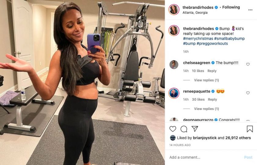 Brandi Rhodes Shows Off Baby Bump