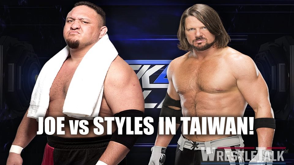 Samoa Joe vs AJ Styles in Taiwan