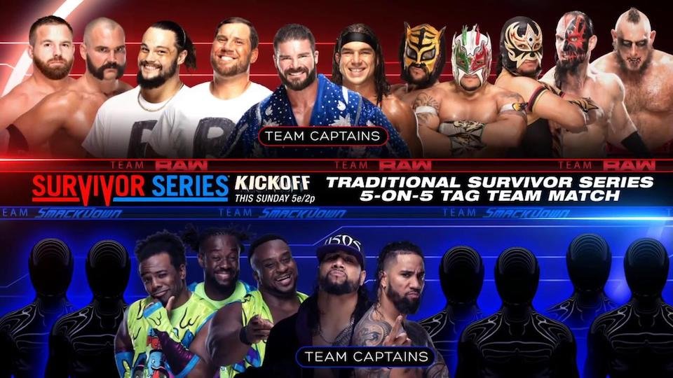 Raw Tag Teams Revealed For Survivor Series 10-On-10 Match