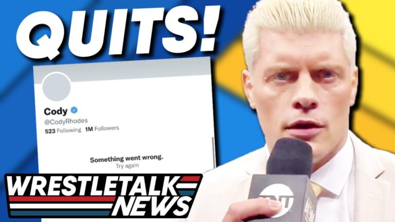 Cody Rhodes DELETES TWITTER?! AEW Viewership DOWN! WWE Raw Review! | WrestleTalk