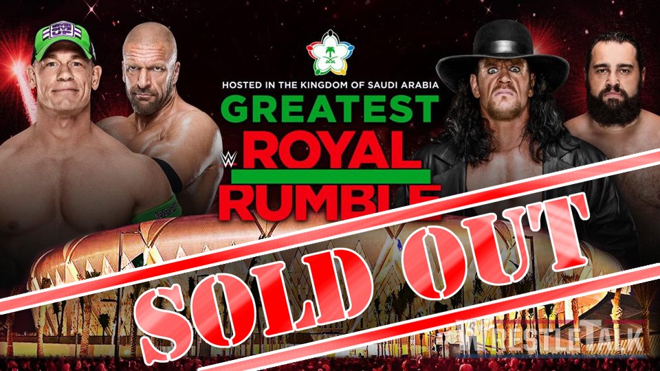 Greatest Royal Rumble is SOLD OUT!