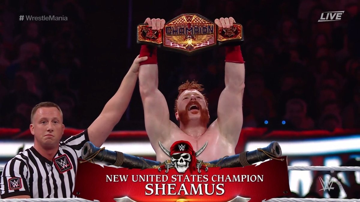 Sheamus Wins The United States Championship At WrestleMania