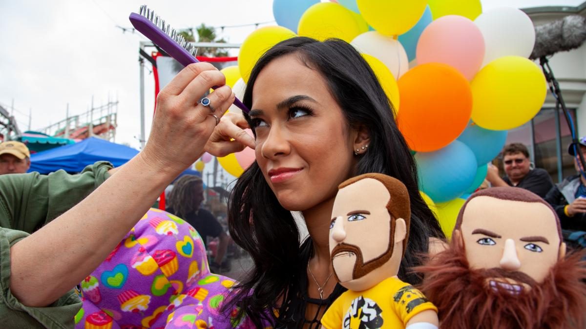 Wwe Aj Lee Fucking Vidios - AJ Lee Reacts To Namedrop On AEW Dynamite - WrestleTalk