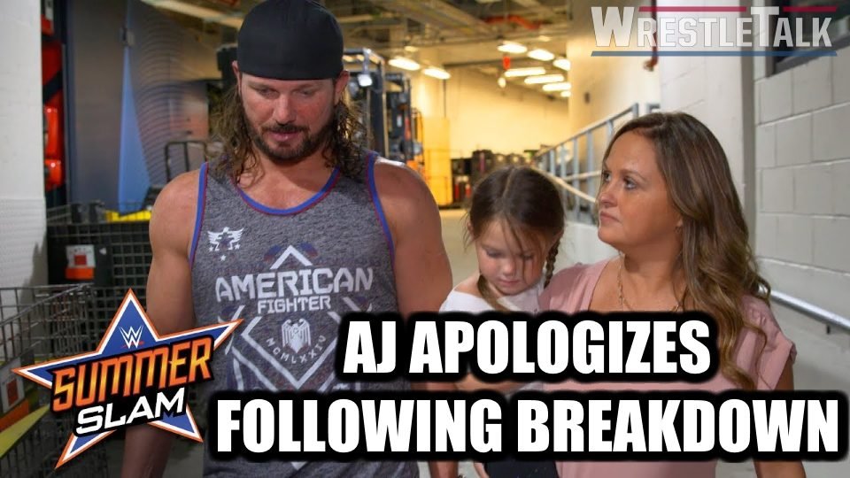 AJ Styles Apologizes After WWE SummerSlam Match