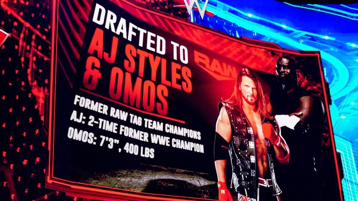 WWE Planned To Split AJ Styles & Omos In WWE Draft
