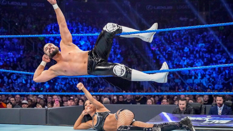 Andrade el Idolo and Zelina Vega from WWE