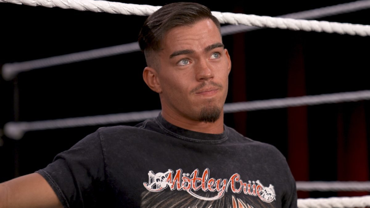 Austin Theory Backstage At WWE Raw Again
