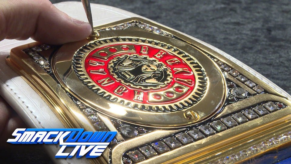 WWE Women’s Champion Becky Lynch receives custom title plates