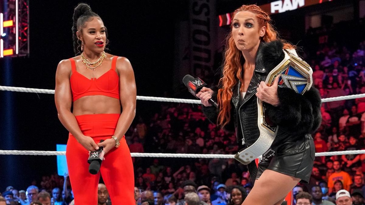 Watch Becky Lynch & Bianca Belair Introduce Katie Taylor & Amanda Serrano At Weigh-In (VIDEOS)