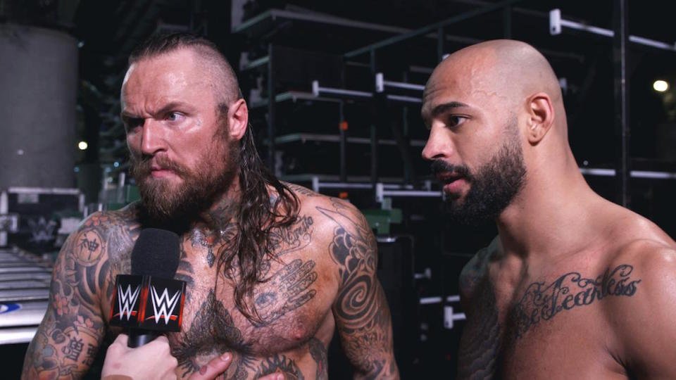 Aleister Black & Ricochet Call-Out The Revival