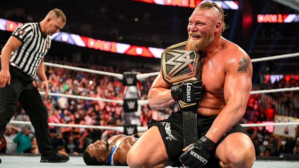 Brock Lesnar Wins WWE Championship At WWE Day 1