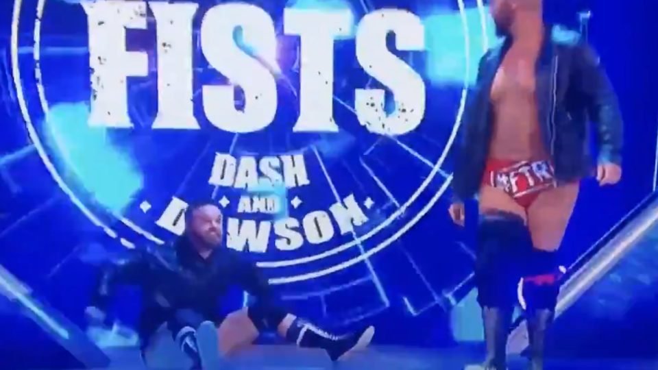 Watch Dash Wilder Hilariously Fall During SmackDown Entrance (VIDEO)