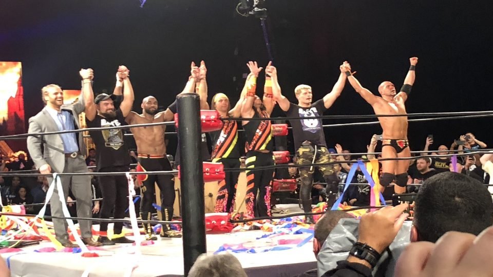 The Elite Performs A Curtain Call Following Final Battle