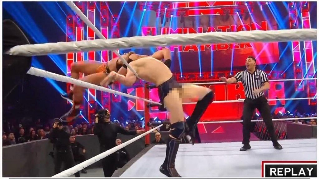 Daniel Bryan Suffers Embarrassing Wardrobe Malfunction At WWE Elimination Chamber