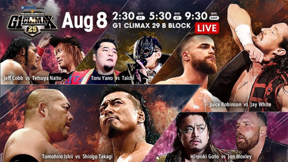 NJPW G1 Climax Day 16 Live Results