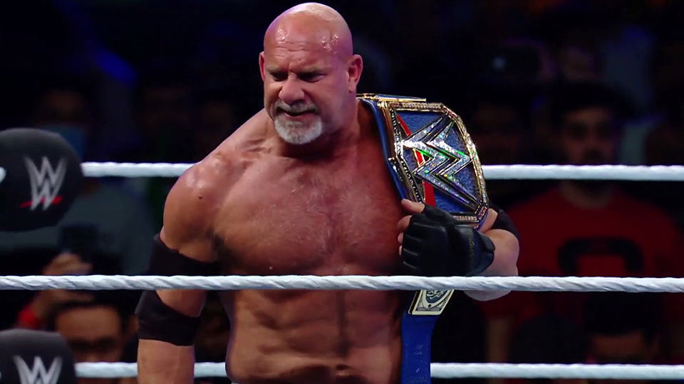 Goldberg Wins WWE Universal Championship At Super Showdown